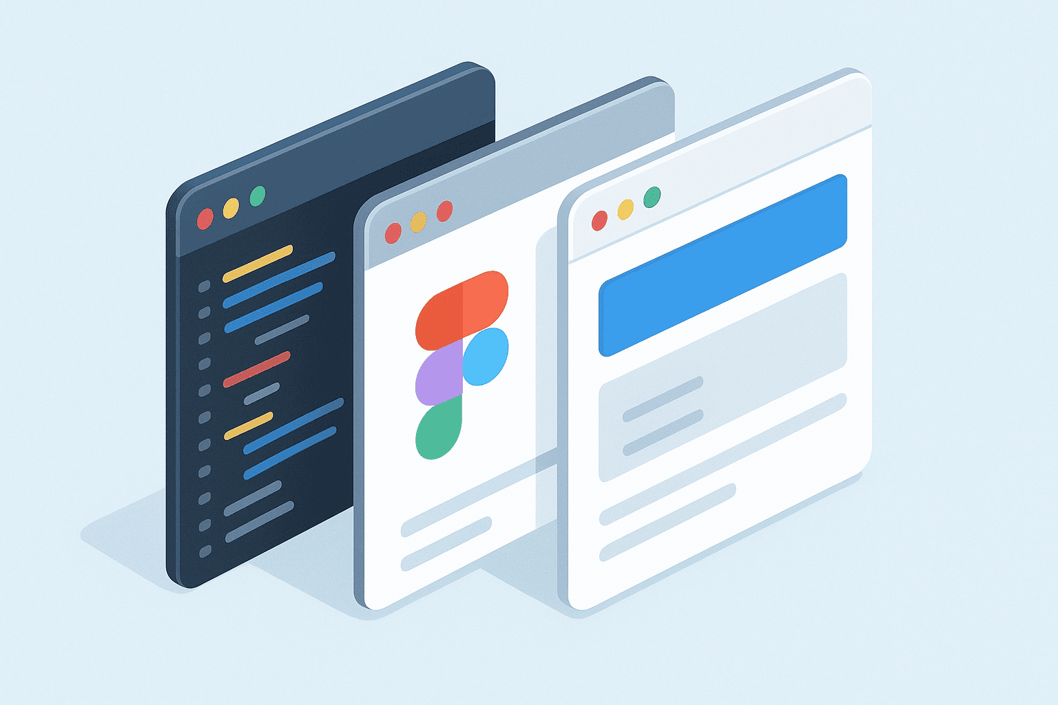 windows with Code and Figma